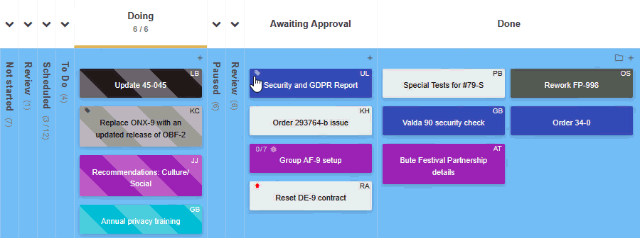 Completed cards with a certain tag are automatically archived
