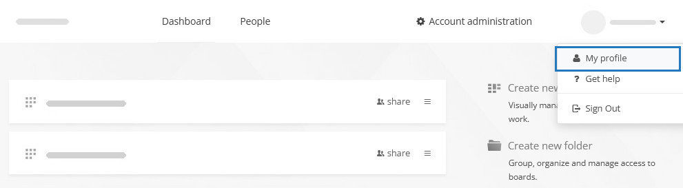 Accessing My Profile