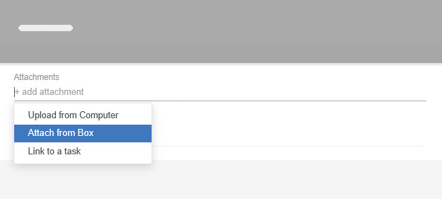 Box file storage attachments
