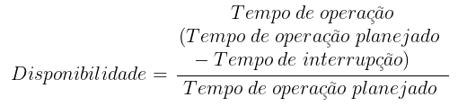 Cálculo da OEE – disponibilidade