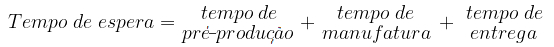 Cálculo do tempo de espera