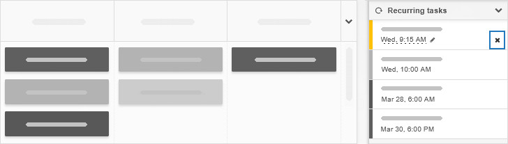 Cancelling recurring task