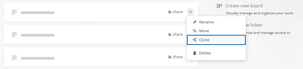 The vlone board option available under the more hamburger menu icon