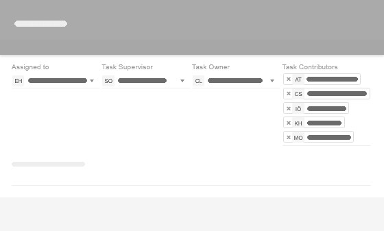An example of custom user fields on a task