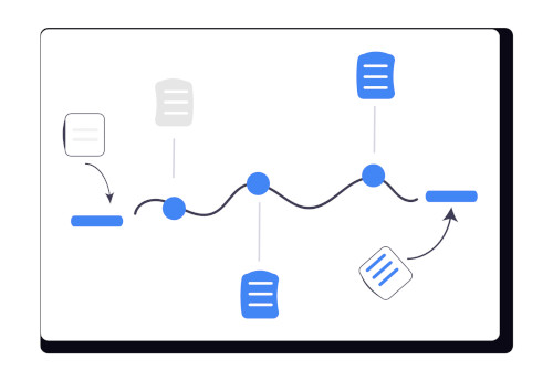 Hybrid Models - The Strategic Fusion of Kanban with Other Frameworks A diagram presenting a unique process flow