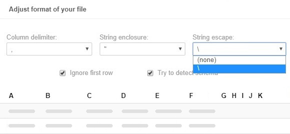 Import tasks - adjust the format