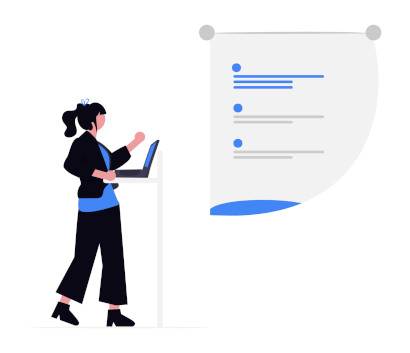 Mujer hablando en una conferencia de formación