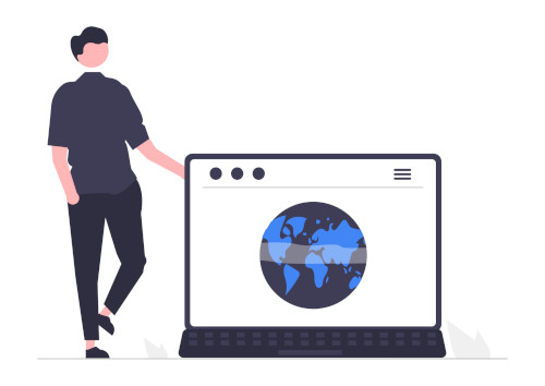 Kanban for Startups A man presents a website for his startup