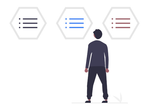 Kanban Scrum Scrumban Man facing a choice between three options