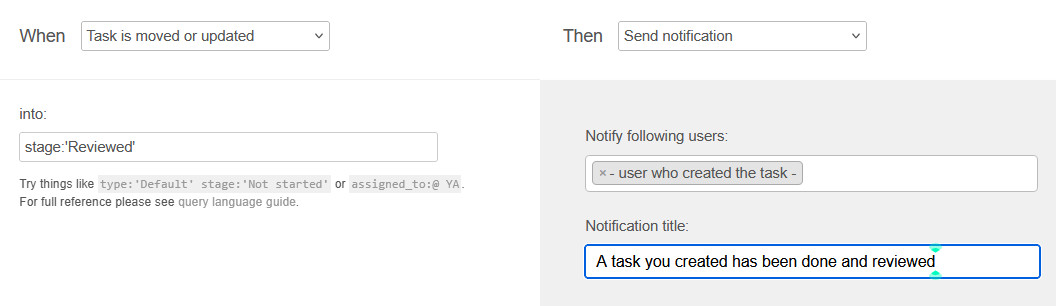 Kanban Tool automation example five