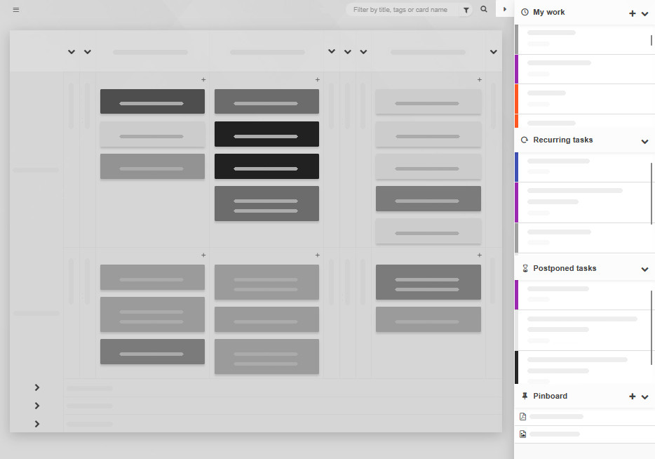 Kanban Tool side panel
