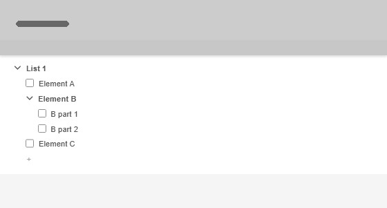 Multi-level list elements example