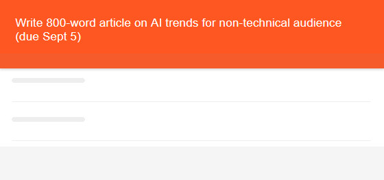 A Kanban Tool task card with a clear task title