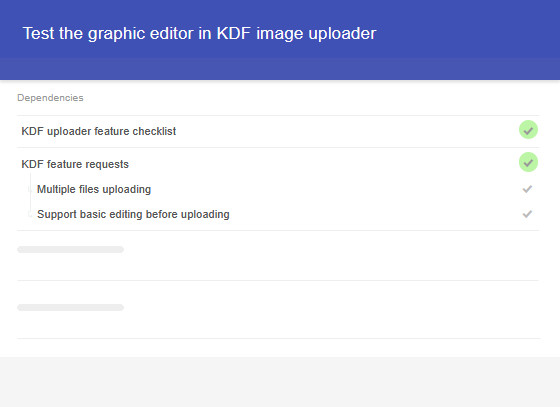 Kanban Tool task with clearly listed dependent cards