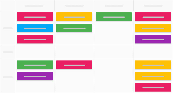 Shortened height of empty swimlanes