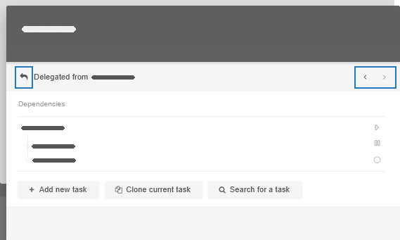 Navigating dependent tasks