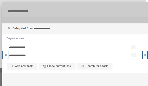 Reordering and cancelling dependencies