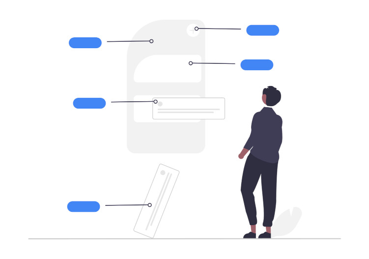 The strength in perceiving the zones as a collective Man looking at a value stream map in big format