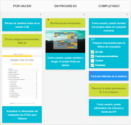 Tablero Kanban en la Nube