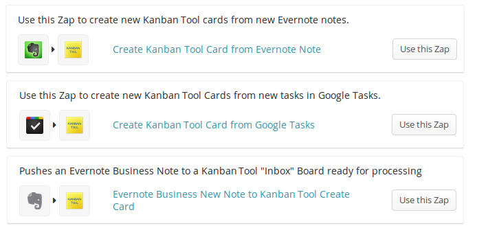 Zap template examples