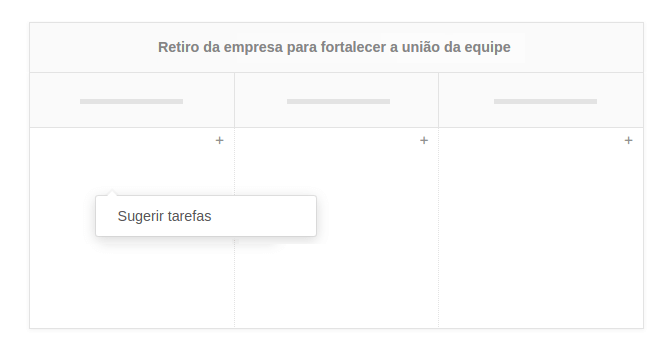 Geração de sugestões de tarefas em um quadro de Kanban Tool com AI assistente