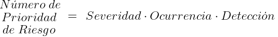 Cálculo del Número de Prioridad de Riesgo