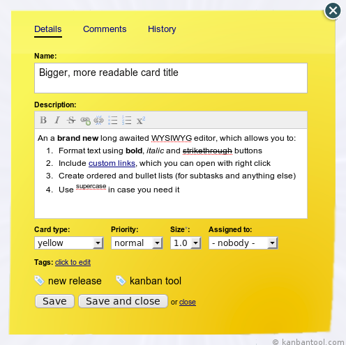 new online kanban boards task look